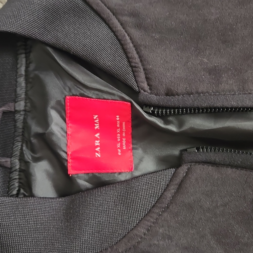 Zara men light suede jacket size XL - Picture 2 of 3